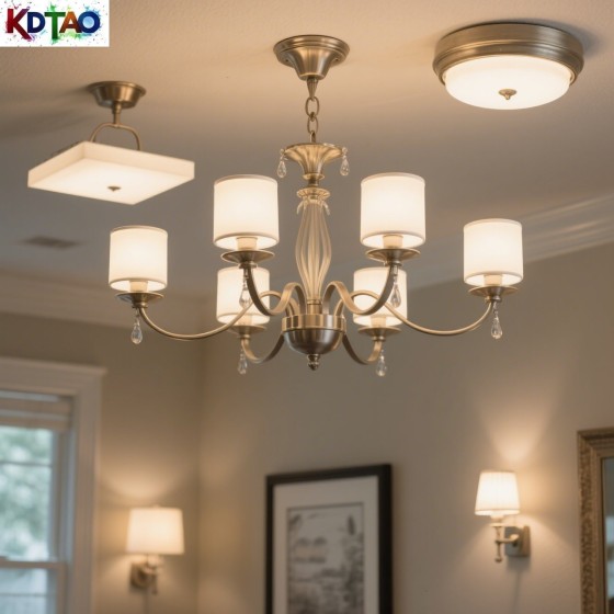 灯具：吊灯、吸顶灯、壁灯